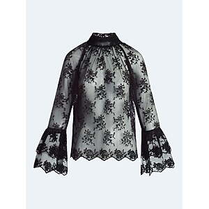 Scoop Women's Ruffle Lace Blouse, Sizes XS-XXL - $14.99