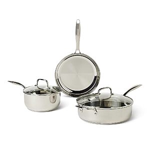 5-Piece Amazon Basics Stainless Steel Cookware Set $54.61 + Free Shipping