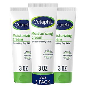 3-Pack 3-Oz Cetaphil Moisturizing Cream for Sensitive Skin (Fragrance Free) $10.42 w/ S&S + Free Shipping w/ Prime or on $35+
