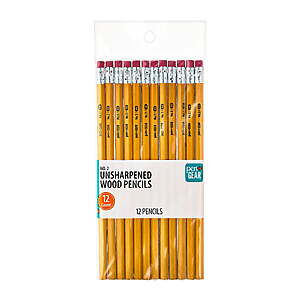12-Ct Pen+Gear Unsharpened Wood Pencils, #2 HB Lead, Yellow $0.25 w/ W+ s&h