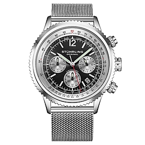 Stuhrling - Men's Turbine Chronograph - Black $119