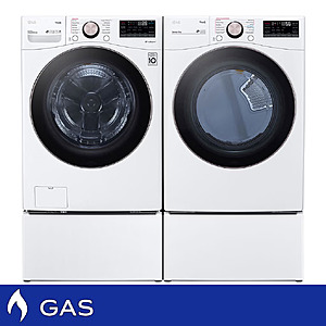Costco Members LG 4.5 cu. ft. Front Load Washer with TurboWash 360° and 7.4 cu. ft. GAS Dryer $2859.96