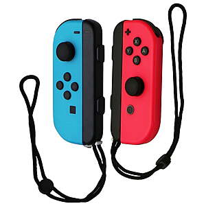 Nintendo Joy-Con Video Game Controllers with Straps for Nintendo Switch, Neon Blue/Red (HAC-015/16) $66.97