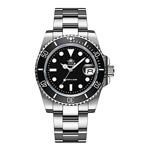 ADDIESDIVE Watches for Men Dive 200m Waterproof Men's Analog Quartz Watch BGW9 Luminous, Date Magnifier, Stainless Steel Bracelet $49.99