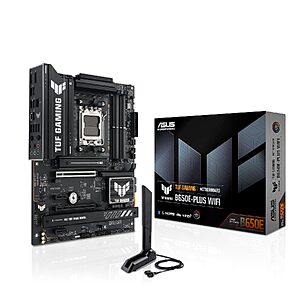 ASUS TUF Gaming B650E-PLUS WiFi ATX Motherboard w/ AMD B650, AM5 Socket, DDR5 & Wi-Fi 6E $132.99 + Free Shipping