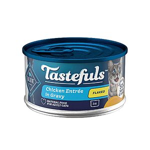 4-Pack 3-Oz Blue Buffalo Tastefuls Flaked Chicken in Gravy Wet Cat Food $2.37 ($0.59 Each) w/ S&S + Free Shipping w/ Prime or on $35+