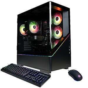 CyberPowerPC Gamer Master Gaming Desktop, AMD Ryzen 5 8400F, NVIDIA GeForce RTX 5060 8GB, 16GB DDR5, 1TB SSD, Black, GMA7300WSTV2 $1099 + Free Shipping