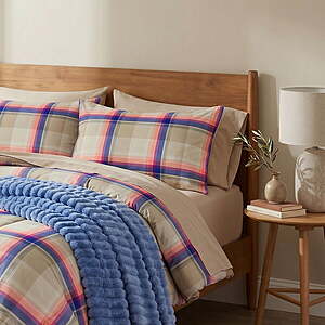 Mainstays Western Plaid 3-Piece Pink Comforter Set, Full/Queen for $20.65 or King for $23.33 + AND MORE