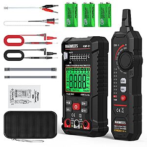 KAIWEETS 3-in-1 Digital Multimeter, NCV Detector & RJ45/RJ11 Cable Tester Kit $19.99 + Free Shipping w/ Prime or on $35+