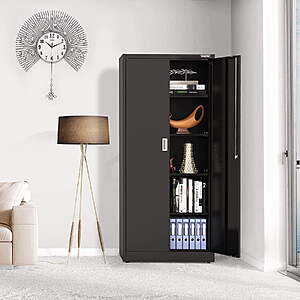 $100 or $190 Free Delivery Walmart: WORKPRO 37"x31.5"x15.75" OR 71"x31.5"x15.75" Lockable Metal Storage Cabinet for tools and more