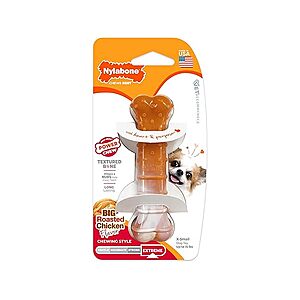 Nylabone Power Chew Textured Bone Dog Toy (X-Small, Roasted Chicken) $1.67 + Free Shipping w/ Prime or $6 Fee per Order