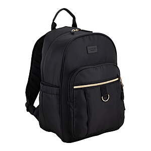 $6: Eastsport Unisex Limited Jules Backpack, Black/Gold, Fits up to 14” laptop at Walmart.com