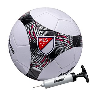 Franklin Sports MLS Pro Vent Size 3 Soccer Ball w/ Pump (Red) $5.56 + Free Shipping w/ Prime or on $35+