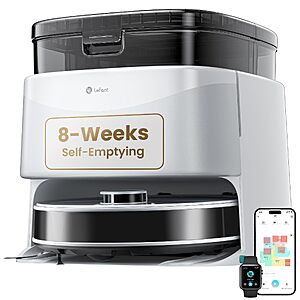 Lefant Robot Vacuum and Mop, 12000Pa Suction $174.99 AC