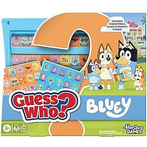 $12.12* | Hasbro Gaming Guess Who? Bluey Edition Board Game at Amazon