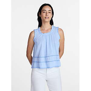 Time and Tru Women's Flowy Lace Inset Tank , Sizes XS-XXXL $3.39