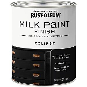 [NEW] $27.99 | 2-Pack 32-Oz Rust-Oleum Milk Paint Finish (Eclipse) at Amazon
