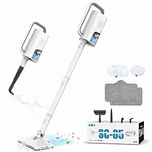 ONSON Steam Mop, 6-in-1 Detachable Handheld Steam Mop Cleaner with 2 Microfiber Pads for Hard Floor, Carpet $49.99