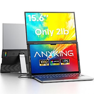 Laptop Screen Extender 15.6" FHD 1080P IPS Portable Monitor Above Laptop $71.49