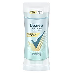 [SnS, AC] $2.48 | 2.6oz Degree Advanced Protection Women's Antiperspirant Deodorant (Vanilla & Jasmine) at Amazon