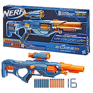 Nerf Elite 2.0 Eaglepoint RD-8 Blaster with Detachable Scope and Barrel, Perfect for Outdoor Play $19.88