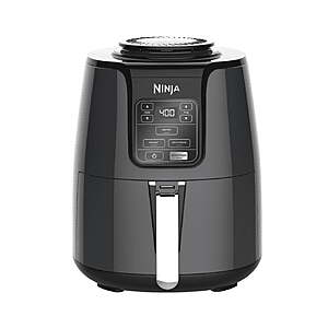 Ninja 4-Qt Air Fryer, 3 Functions, Air Fry, Reheat, and Dehydrate, Dishwasher Safe, Non-Stick, AF100WM Black, Blue or White $59