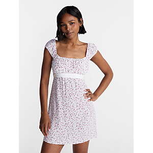 No Boundaries Woven Babydoll Mini Dress, Women’s M-XXL - $3.93