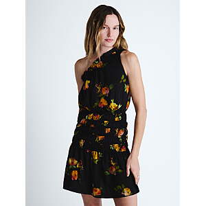 Scoop Women's and Women's Plus Smocked Ruffle Mini Dress, Sizes XS-4X (3 colors) - $7.25