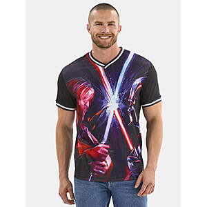 Star Wars Men's and Big Men's Soccer Jersey (Sizes S-3XL) $3.94 + Free S&H w/ Walmart+ or $35+