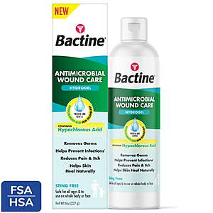 Bactine Antimicrobial Wound Care Hydrogel with Hypochlorous Acid 8 oz $9.97 + $4.99 Walmart Cash $4.98
