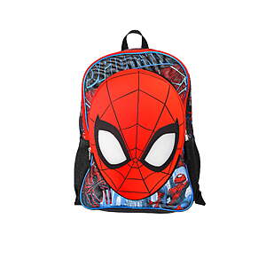 Marvel Spider-Man Mask Boys' Light-Up 17" Backpack, Black/Red - $8.97