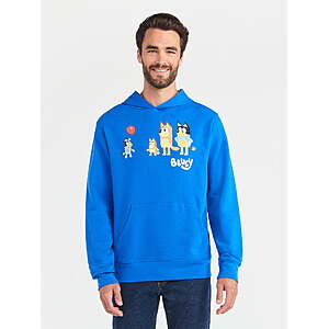 Bluey Men's and Big Men's Graphic Hoodie with Long Sleeves, Sizes XS-5XL - from $9.11
