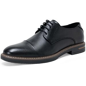 Jousen Men's Dress Shoes Classic Lace-Up Formal Oxfords 9004A Black 10.5 $17.49