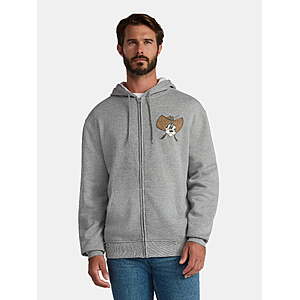 Disney Goofy Men's and Big Men's Howdy Y'all Graphic Fleece Zip Up Hoodie, Sizes S-3XL - $9.43