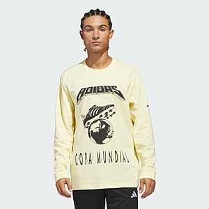 adidas Men's FIFA World Cup 26 Tour Graphic Long Sleeve T-Shirt (Almost Yellow) $20.00 + Free Shipping