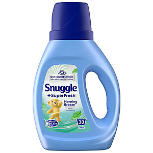 4ct Snuggle SuperFresh Morning Breeze Liquid Fabric Conditioner, 26.8 fl oz - $8.60 @ Walgreens