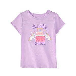 Garanimals Baby & Toddler Girl Shirts Single (Sizes Tee 0-2T, Purple) $1.53 + Free S&H w/ Walmart+ or $35+