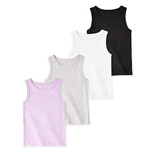 $4.29: Garanimals Newborn, Baby & Toddler Girl Cotton Solid Tank Tops, 4‑Pack, Sizes 0-18M at Walmart.com