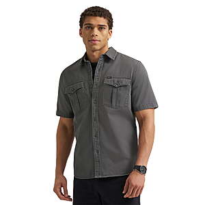 $9.45: Lee® Men's Heritage Short Sleeve Surplus Shirt (Sizes S/M Only) at Walmart.com