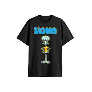 SpongeBob SquarePants, Men's & Big Men's Graphic T-Shirt, Sigma, Sizes S-3XL