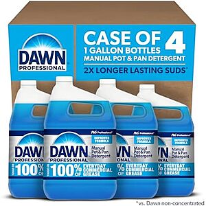 [SnS] $47.46* | 4-Pk 128-Oz Dawn Professional Manual Pot & Pan Detergent (Regular Scent) at Amazon ($11.87 each)