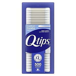 $3* | 500-Ct Q-tips Cotton Swabs at Amazon