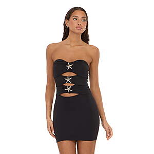 Forever 21 Women's Bandage Style Mini Dress with Seashell Hardware, Sizes XXS-XXL - $4.75