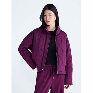 Scoop Women's and Women's Plus Scubaknit Quilted Jacket, Sizes XS-4X from $16.86
