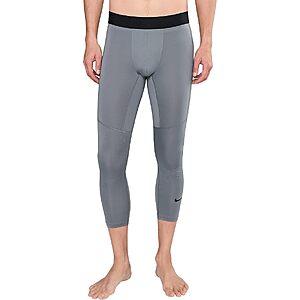 Nike Men's Pro Dri-FIT 3/4th Length Fitness Pants (Smoke Grey/Black) $14.80 + Free Shiping
