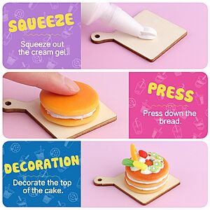 12 Making Miniature Food Toys Set, DIY, Resin Play, Mini Pretend Play Food $9.99