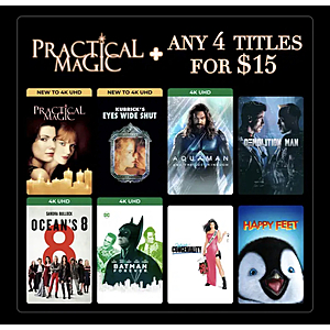 Fanflix: Practical Magic + 4 WB Digital Movies $15