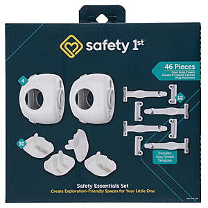 $7.82 Walmart Safety 1st Safety Essentials Kit (46 pcs), White, Toddler