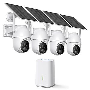 ELYSOO 2K/4MP Home Security Camera System, 2.4G & 5GHz Wi-Fi Connected, 64GB Local Storage Included $129.99