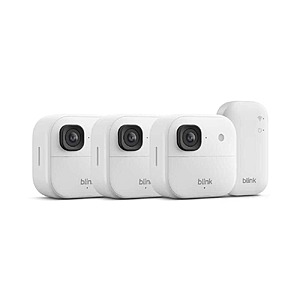 HomeDepot - Blink Outdoor 2K+Battery (Newest Model)Wireless Smart Security Camera,2K  Resolution,Sync Module Core Included 3-Cameras White - $74.99